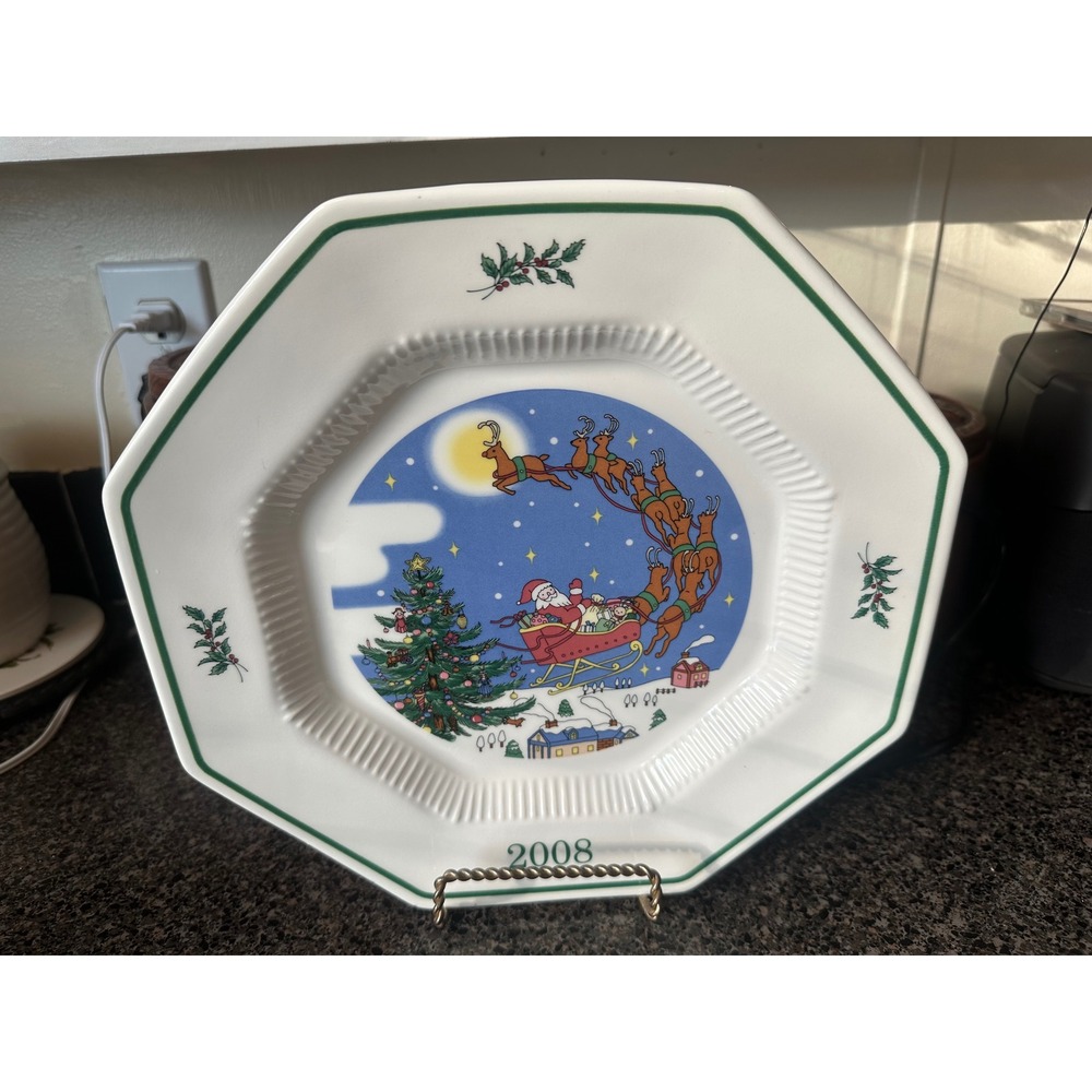Nikko Christmastime 2008 Rudolph Christmas Spirit 16th Edition Plate Japan